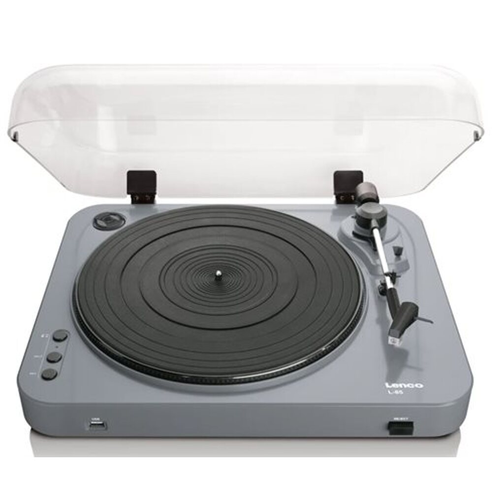 Lenco L-85 Pladespiller (Grå) USB Direct Encoding