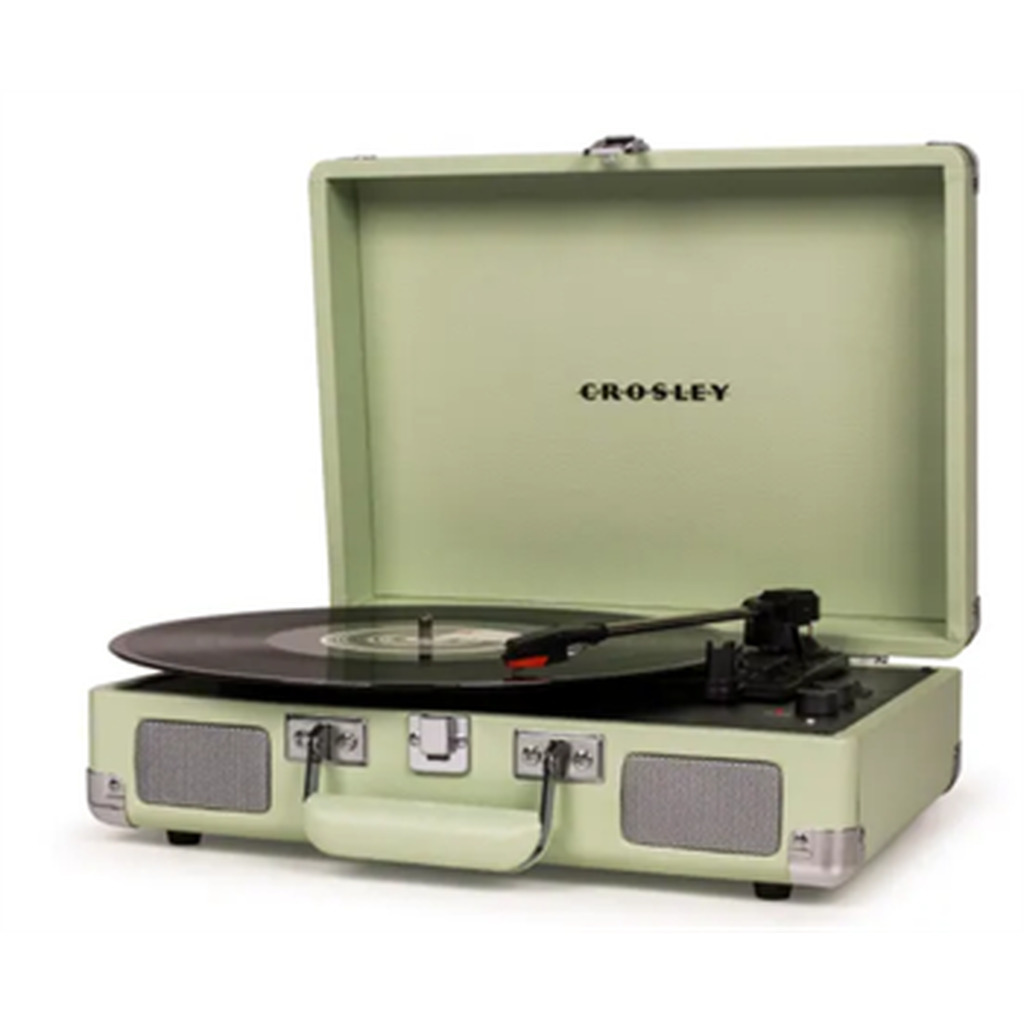 Crosley Cruiser Deluxe Pladespiller (Mint) Bluetooth out