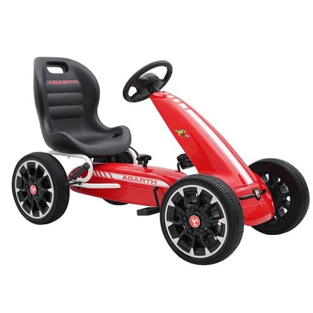 Abarth Gokart rød pedal gummihjul
