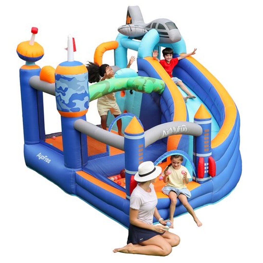 Doctor Dolphin Fly & Slide Hoppeborg inkl. 450 watt blæser