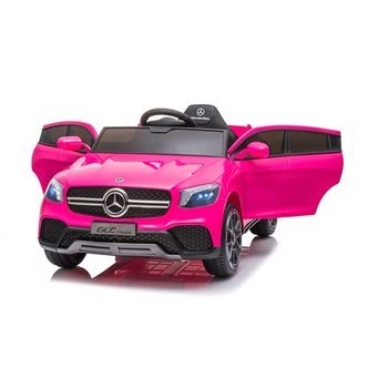 Mercedes GLC Coupe pink, 4x12Volt,  gummihjul og lædersæde