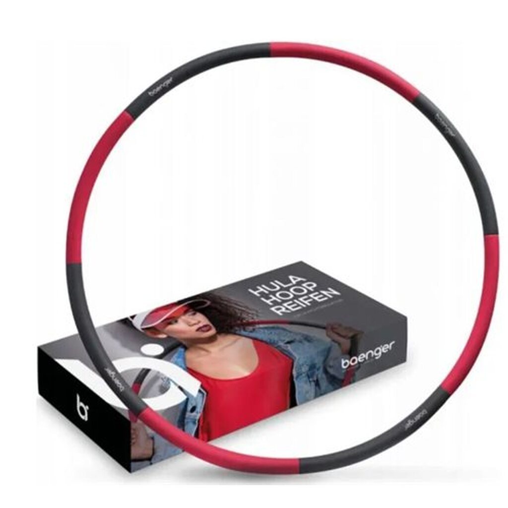 Baenger Hula Hoop Grå/Rød til Fitness øvelser