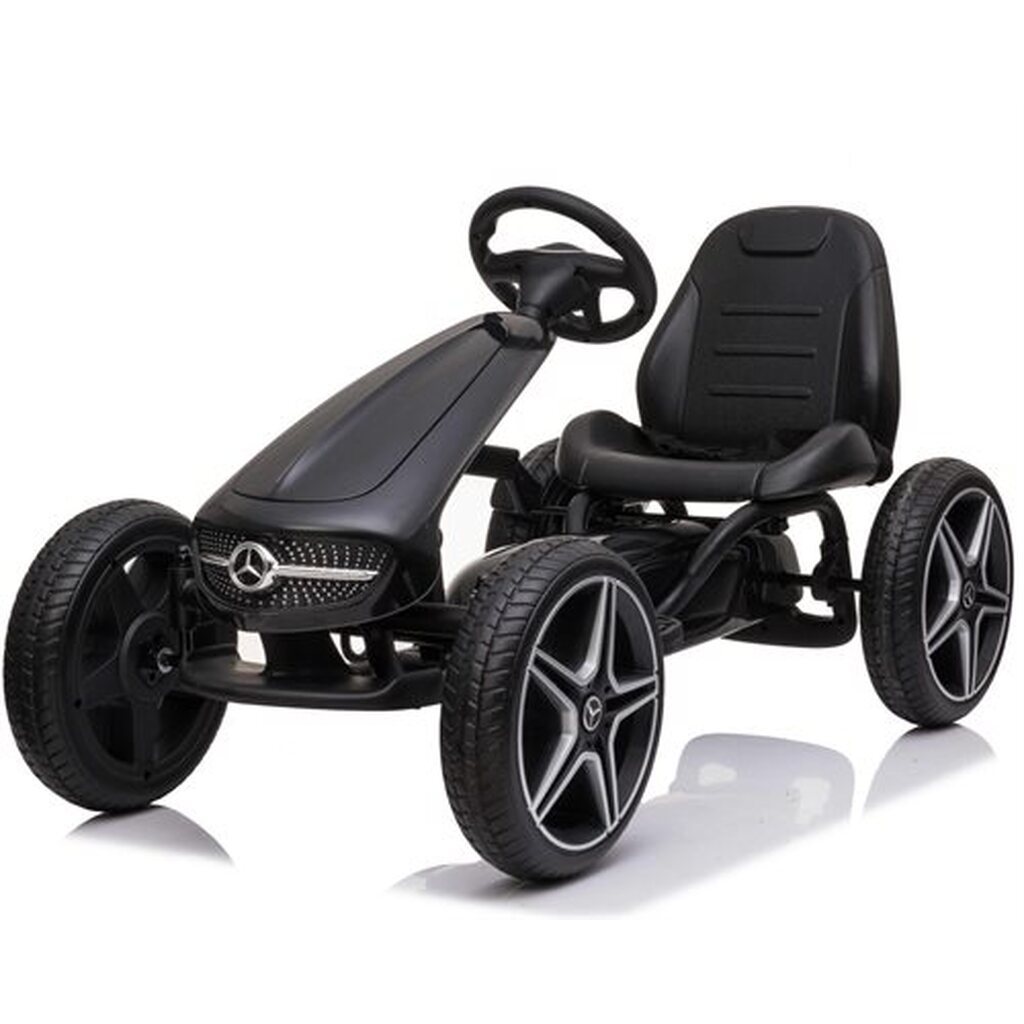 Mercedes Benz gokart pedal gummihjul sort