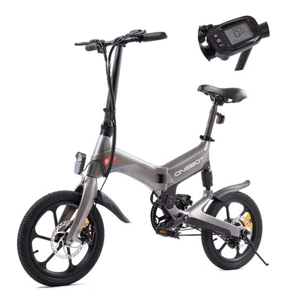 Onebot S7 el-cykel foldebar grå 16" Kampagne