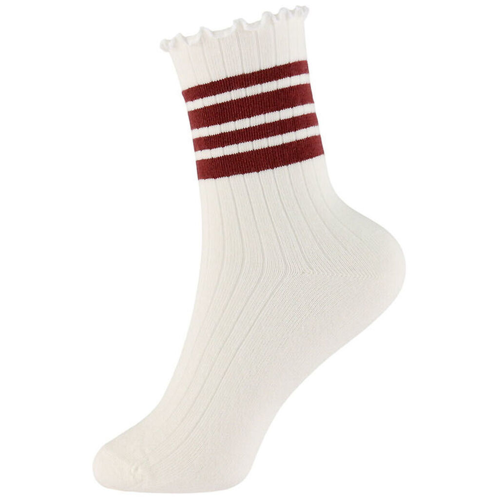 Name It Strømper - Rib - NkfSille - Cloud Dancer/Oxblood