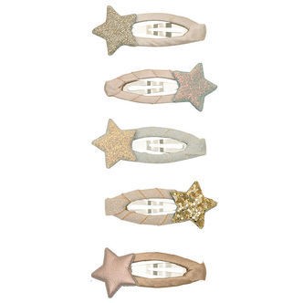 Mimi & Lula Hårspænder - 5-pak - 4 cm - Mini Stellina Shimmer En