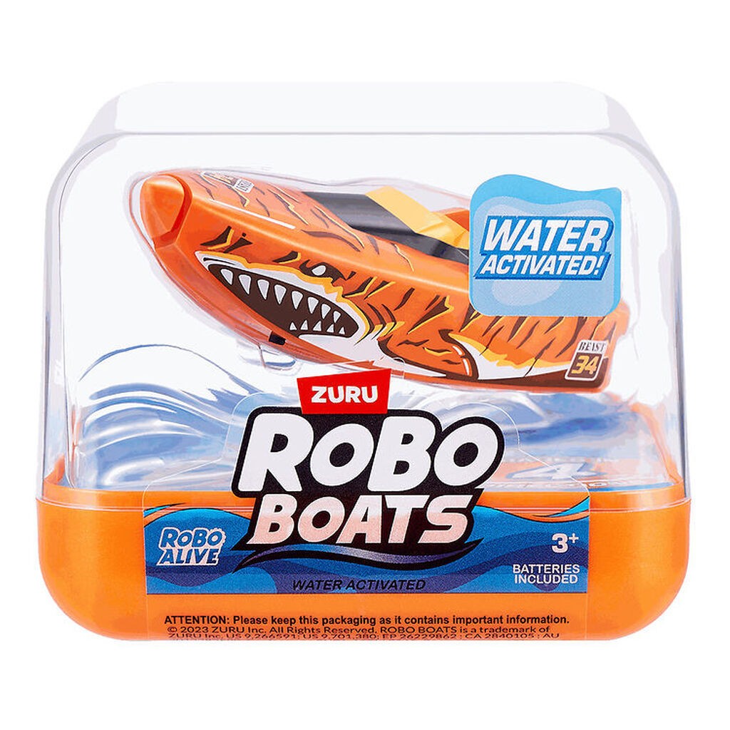 Robo Alive Badelegetøj - Robo Boats - Assorteret - Orange/Rød/B