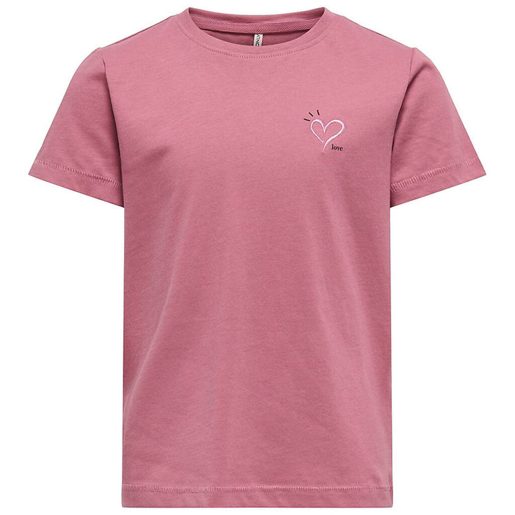 Kids Only T-shirt - KogCandy - Heather Rose/Heart