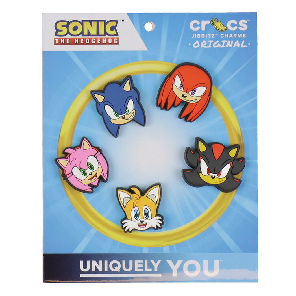 Crocs Vedhæng - Sonic The Hedgehog - 5-Pak