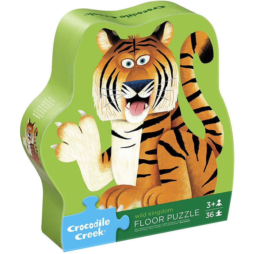 Crocodile Creek Gulvpuslespil - 36 Brikker - Wild Kingdom