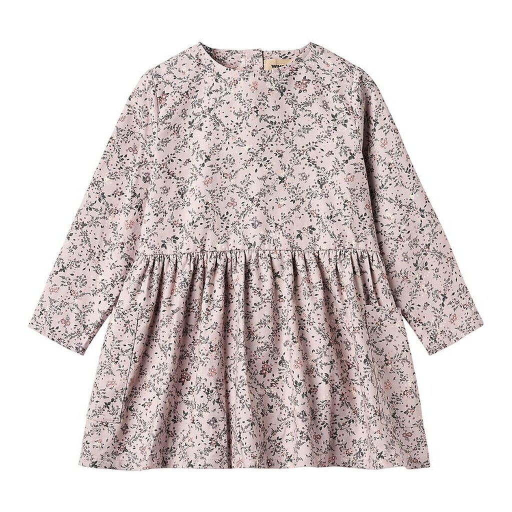 Wheat Kjole - Aima - Lilac Checked Flowers