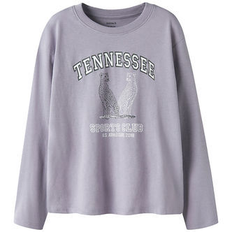 Name It Bluse - NkfVelda - Lavender Gray/Tennessee
