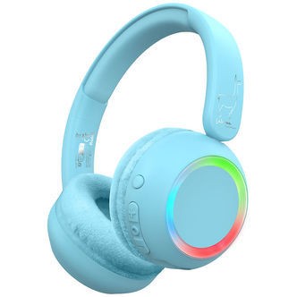Lalarma Høretelefoner m. Lys - Trådløs - 85db - Blå
