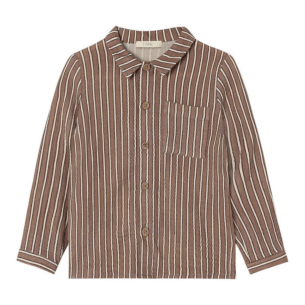Fliink Skjorte - Elmo - Pine Dark Stripe