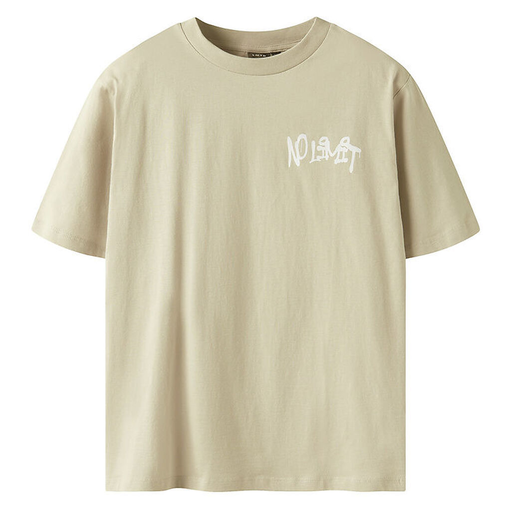 LMTD T-Shirt - NlmLucky - Peyote/White print