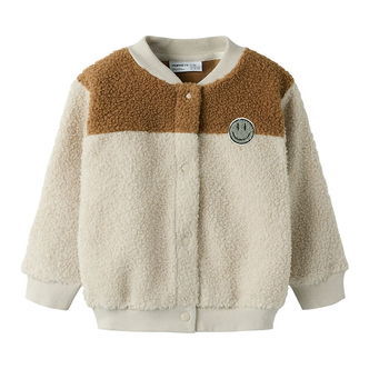 Name It Fleecejakke - NmmBallas - Pumice Stone