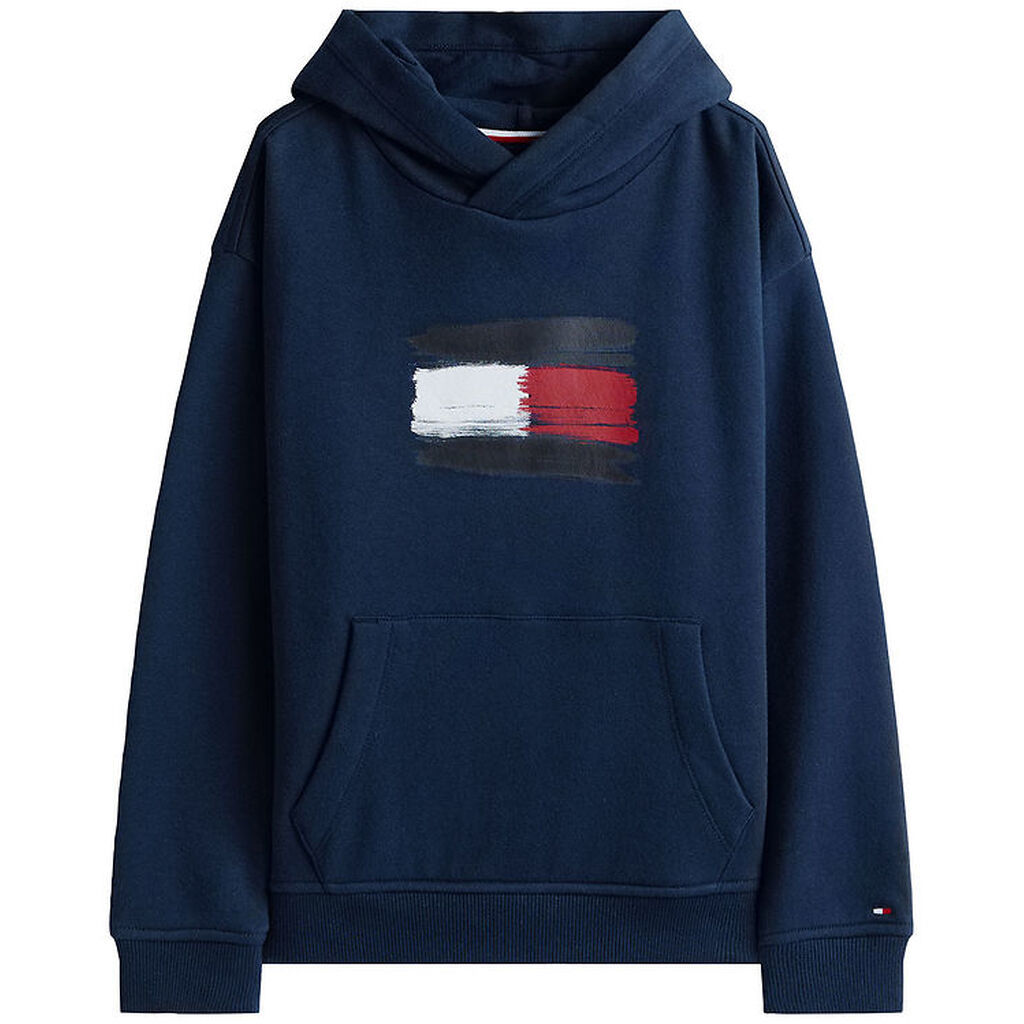 Tommy Hilfiger Hættetrøje - Flag - Dark Night Navy
