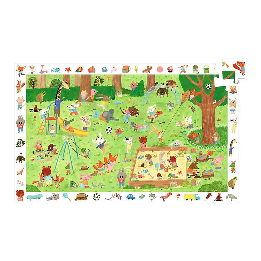 Djeco Puslespil - 35 Brikker - De Små Venners Have