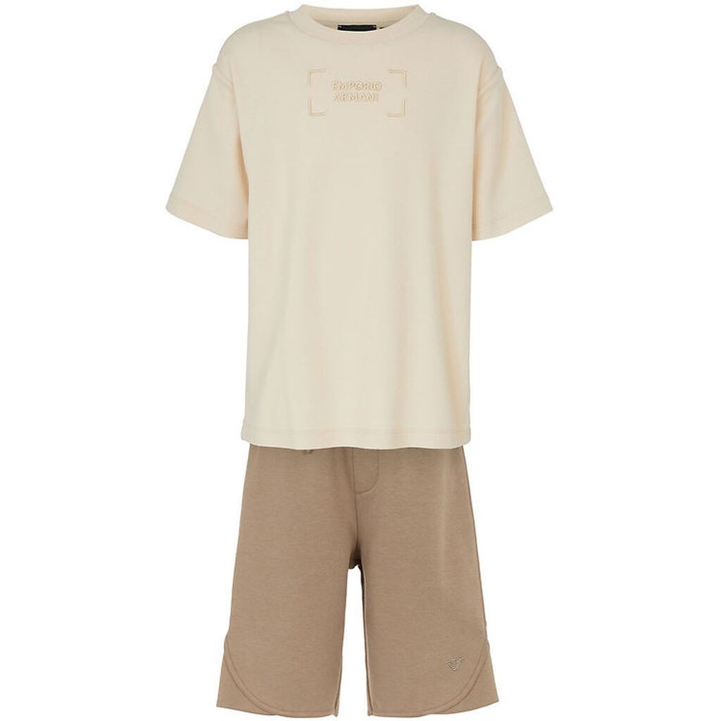 Emporio Armani T-shirt/Shorts - Sandshell/Roasted Cashew