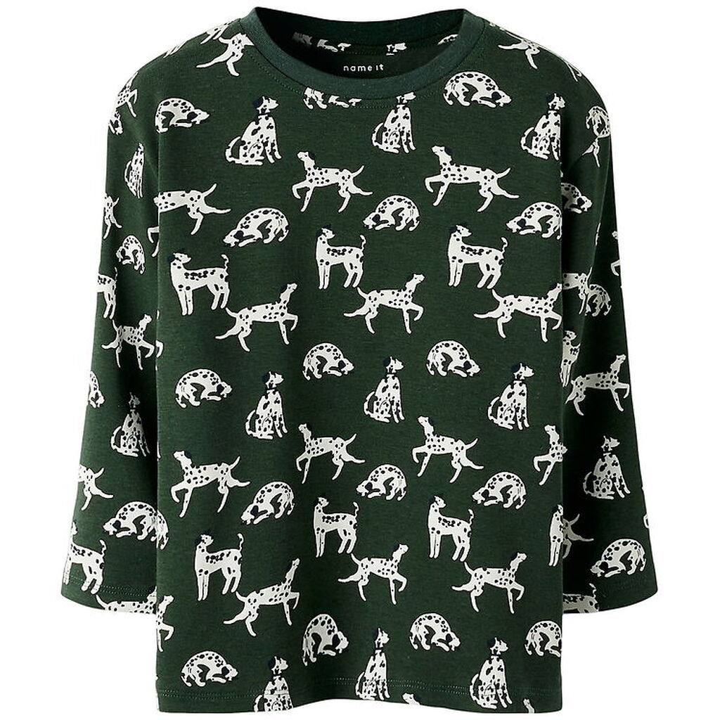 Name It Bluse - NmmKian - Deep Forest/Cloud Dancer m. Print