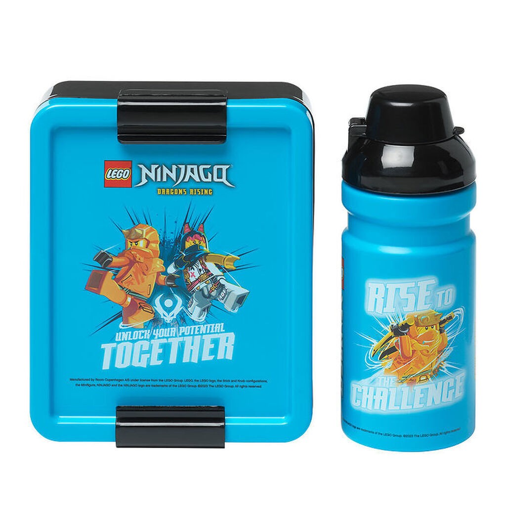 LEGOÂ® Storage Madkasse/Drikkedunk - Ninjago - Blå