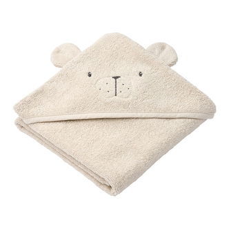 Liewood Babyhåndklæde - 70x70 cm - Albert - Polarbear Sandy