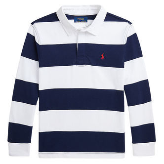 Polo Ralph Lauren Polobluse - C Core - Navy/Hvidstribet