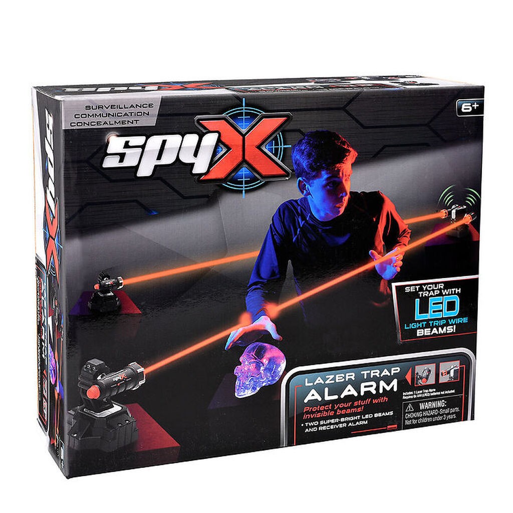 SpyX - Lazer Trap Alarm - Sort/Sølv/Rød