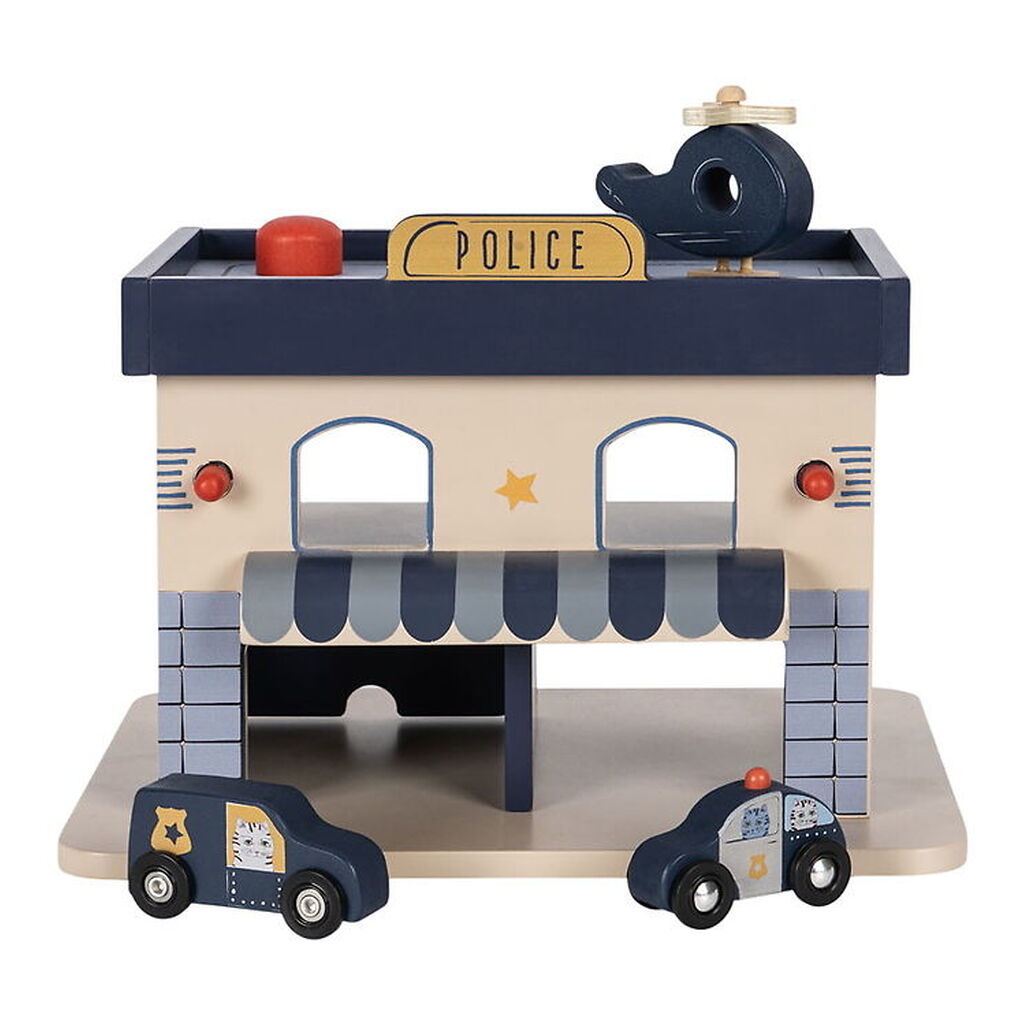 Konges Sløjd Politistation - Træ - Blå