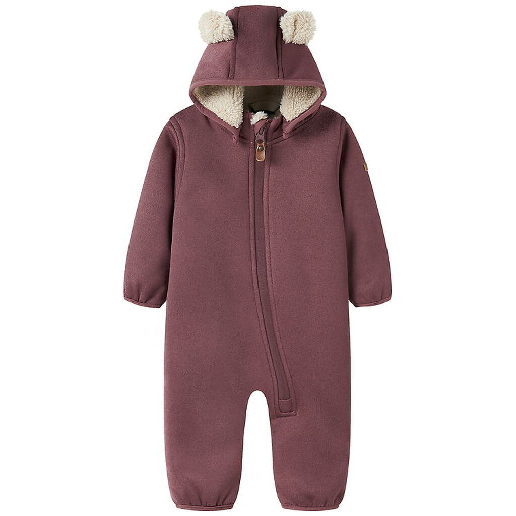 Name It Softshelldragt m. Fleece - NbnMada08 - Rose Brown m. Øre