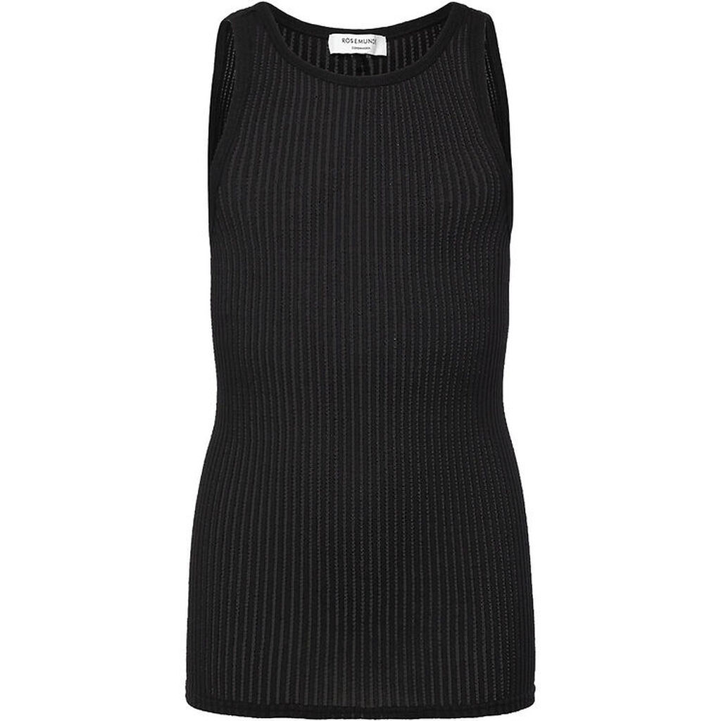 Rosemunde Top - Rib - Baku - Sort