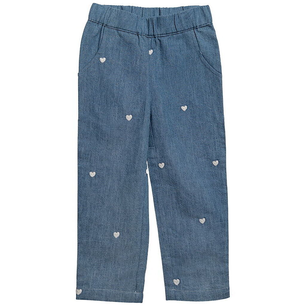 Hanevild Bukser - Denim m. Hjerter