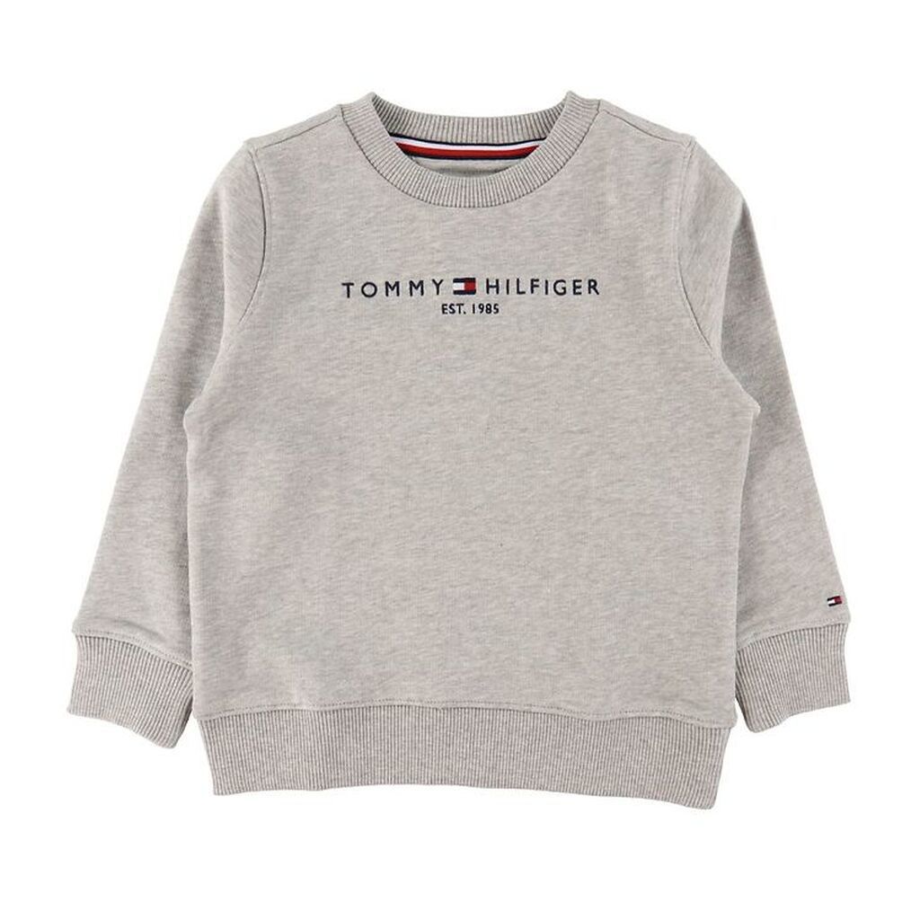 Tommy Hilfiger Sweatshirt - Essential - Organic - Gråmeleret