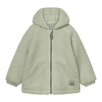 Mini A Ture Fleecejakke - Teddy - MatLiff - Dessert Sage