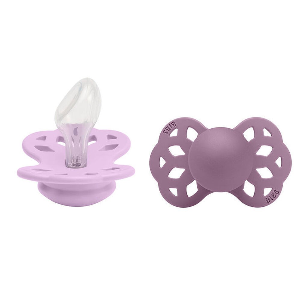 BIBS Infinity Sutter - 2-pak - Str. 2 - Anatomisk - Violet Sky/M