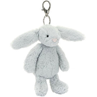 Jellycat Nøglering - 18x5 cm - Bashful Silver Bunny Bag