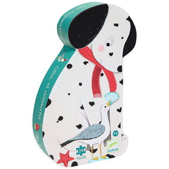 Djeco Puslespil - 24 Brikker - Ollie, The Dalmatian