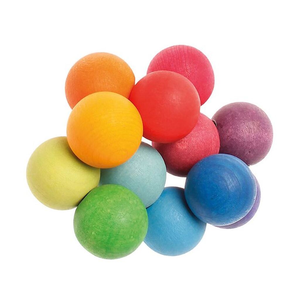 Grimms Trælegetøj - Kuglerangle - Multifarvet