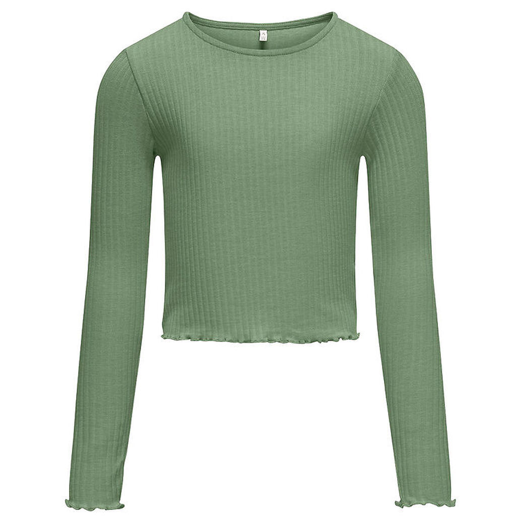 Kids Only Bluse - Noos - Rib - KogNella - Hedge Green