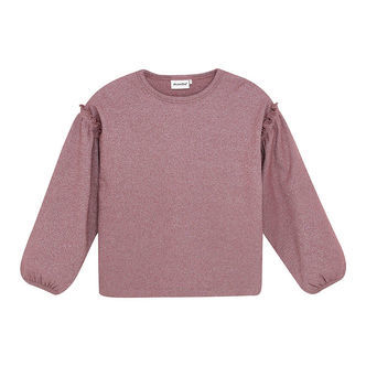 Minymo Bluse - Glitter - Rib - Rose Brown