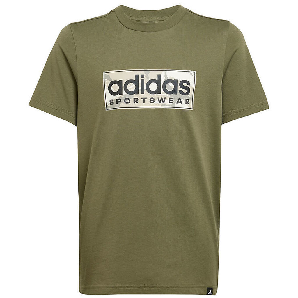adidas Performance T-shirt - Camo Linear Graphic - Olive Strata