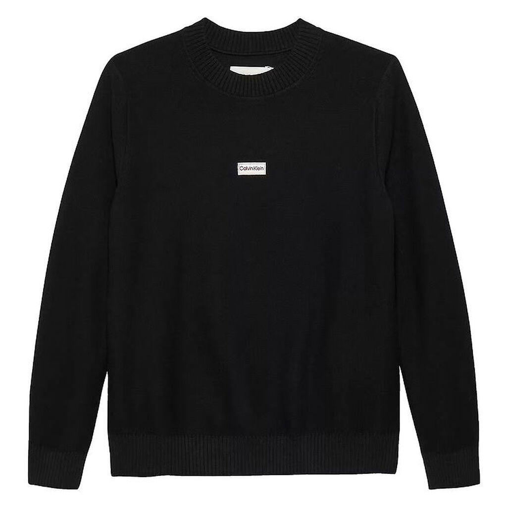 Calvin Klein Bluse - Strik - Logo Label - Ck Black