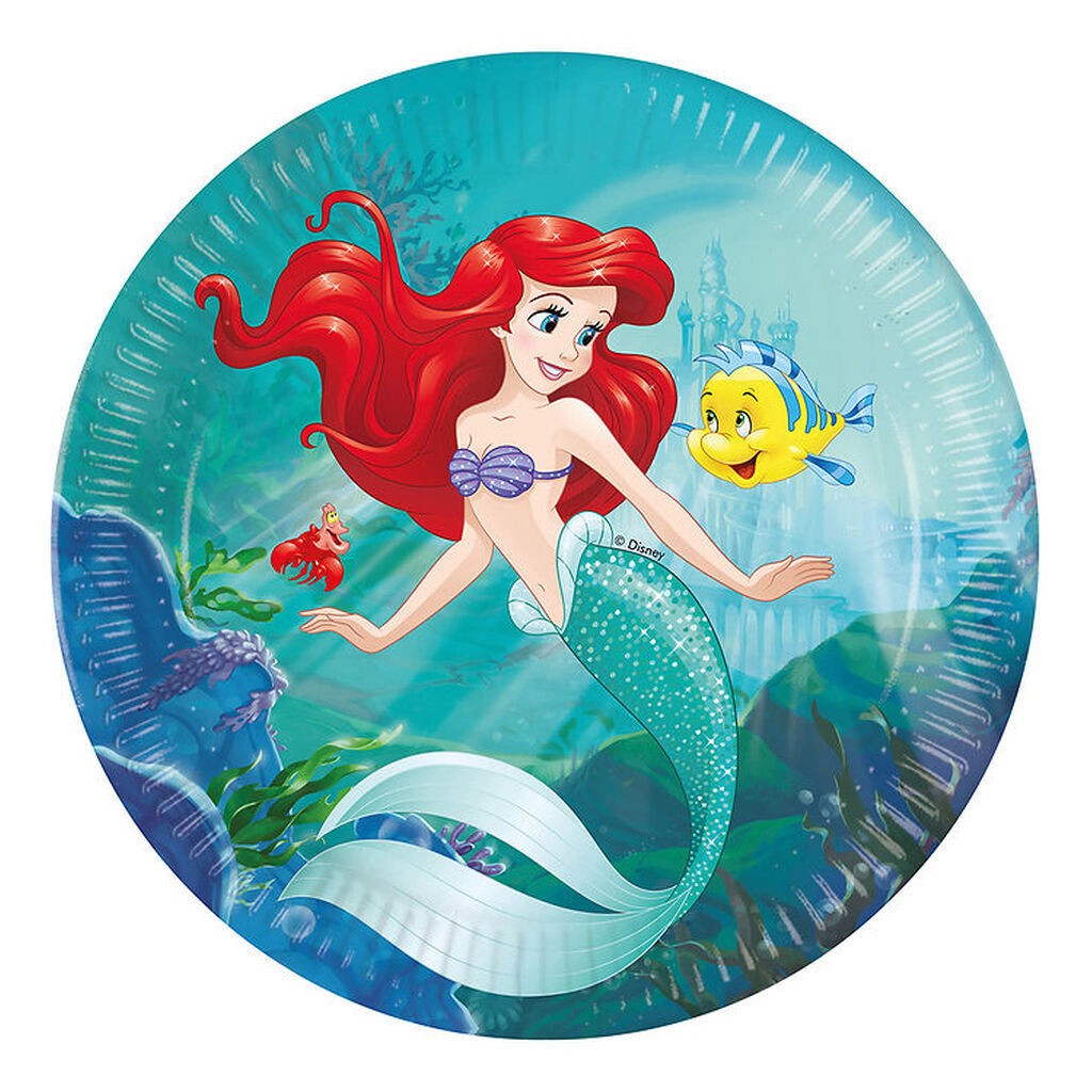 Decorata Party Paptallerkner - 8-pak - 23 cm - Ariel Curious