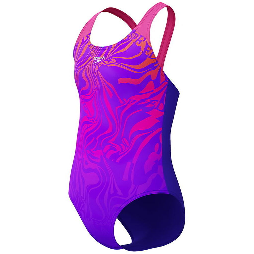 Speedo Badedragt - Digital Placement Splashback - Lilla/Pink