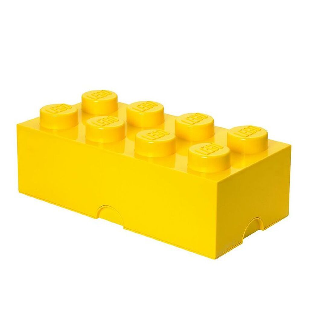 LEGOÂ® Storage Opbevaringsboks - 8 Knopper - 50x25x18 - Gul