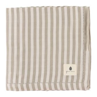 Pine Cone Babysvøb - 120x120 cm - Björk - Mushroom Stripe