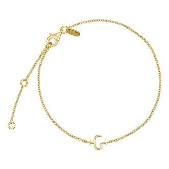 Design Letters Armbånd - G - 18K Guldbelagt