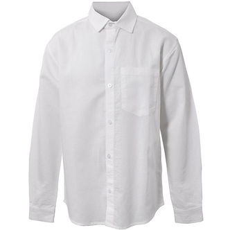 Hound Skjorte - Linen Blend - Hvid