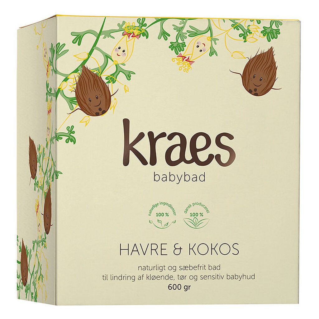 Kraes Babybad - Havre & Kokos - 600 g