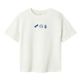 Name It T-shirt - NkmBekaj - Cloud Dancer/LIMOGES